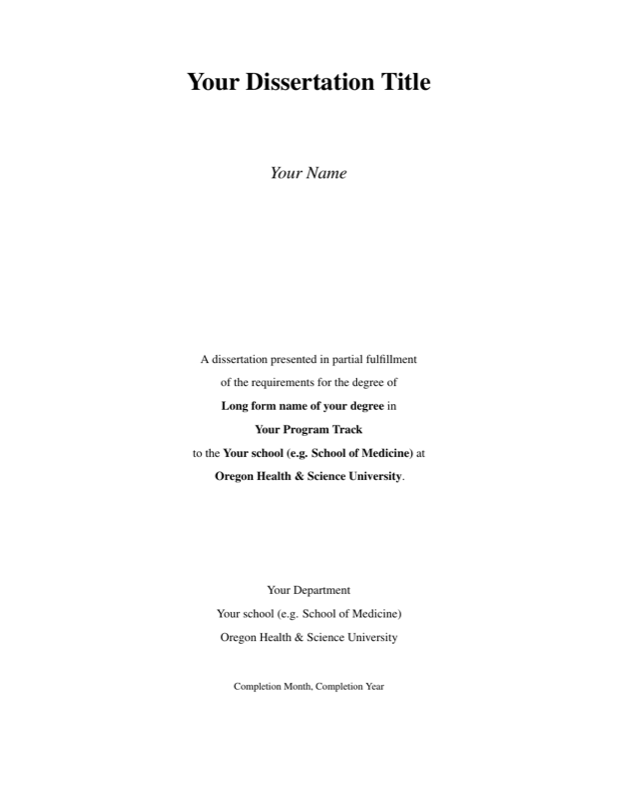 Ohsu Dissertation preview