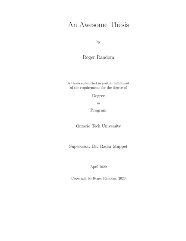 Ontariotech Thesis preview