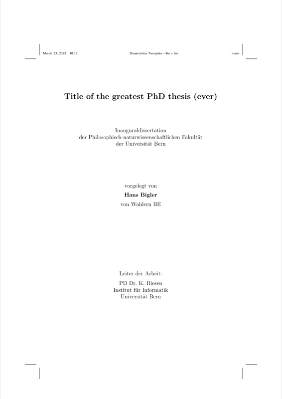 Phd Thesis preview