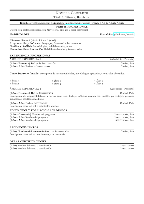 Plantilla CV DOficial preview