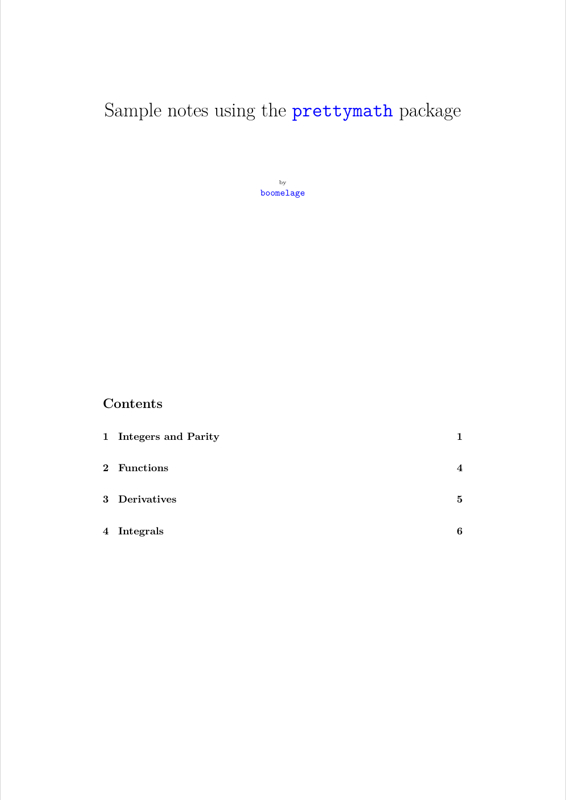 Prettymath preview