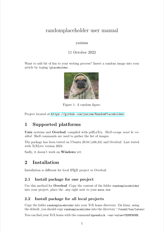 RandomPlaceholder preview