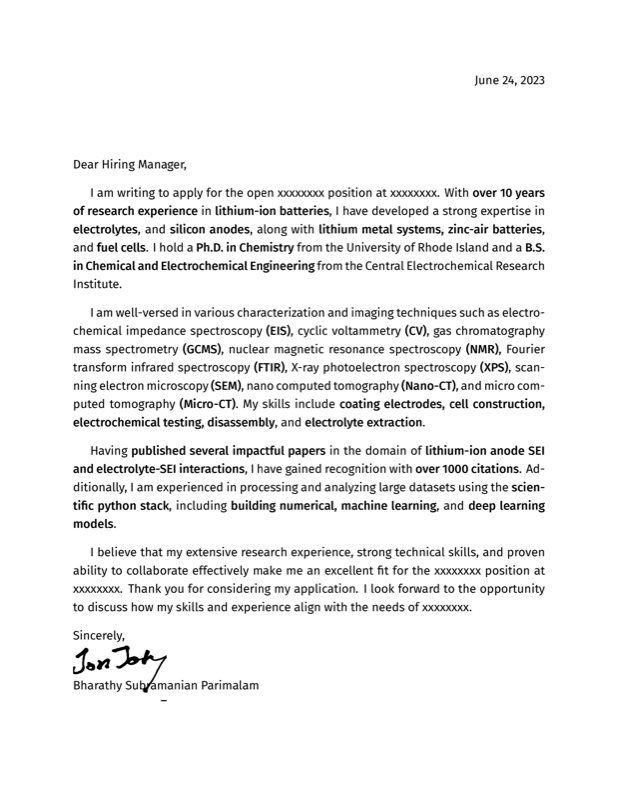 Research Scientist CV In preview