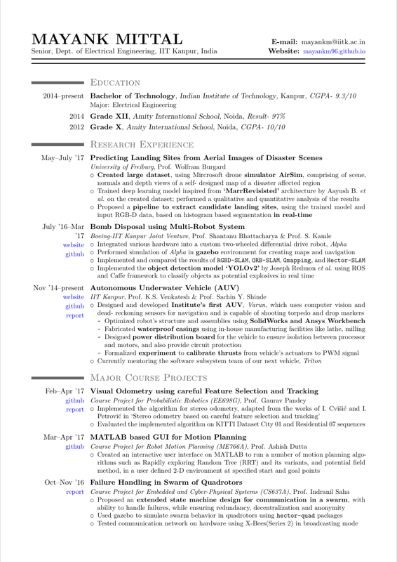 Resume preview