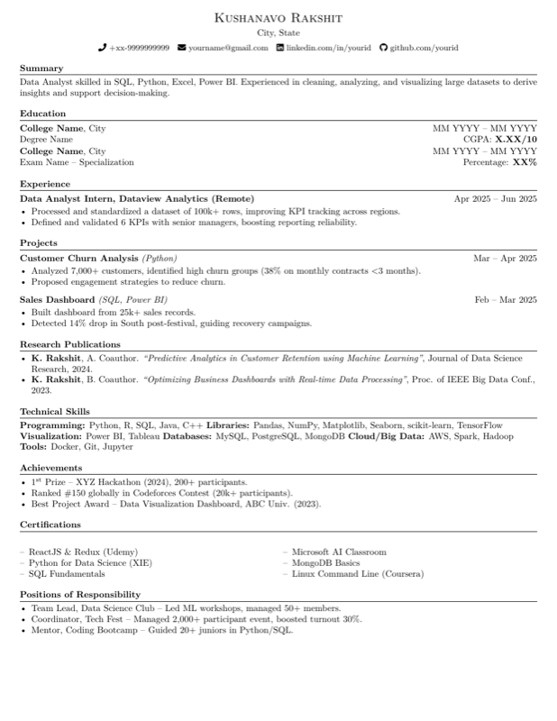 Resume Guide preview