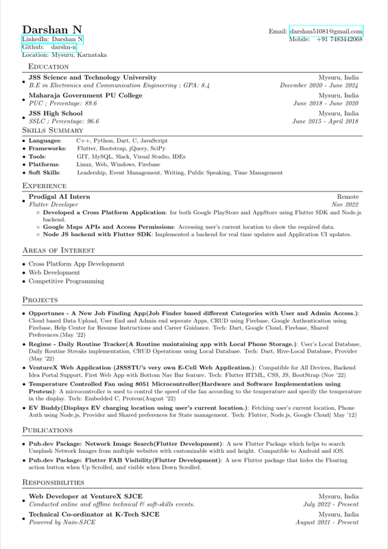 Resume Using preview