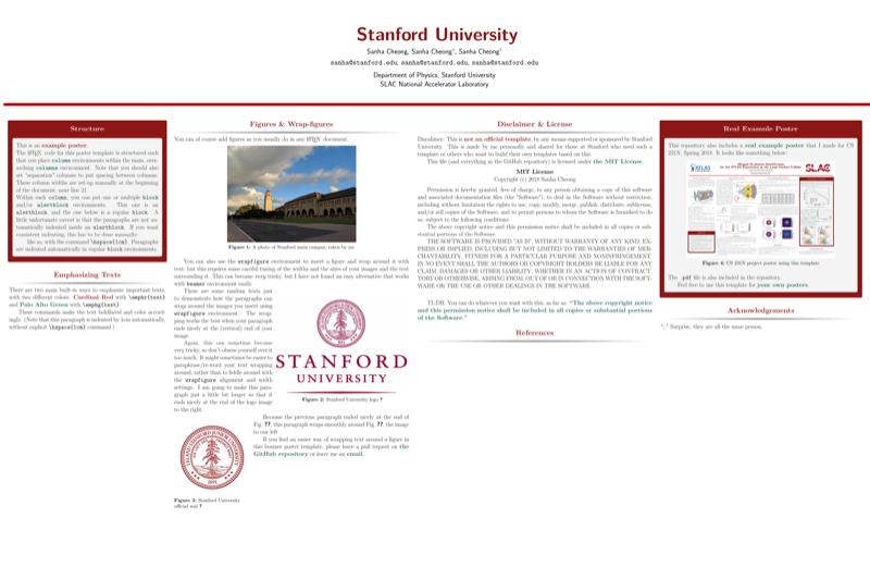 Stanford Beamer Poster preview