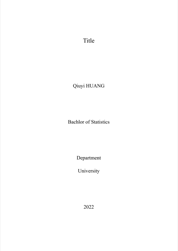SUSTech Thesis preview