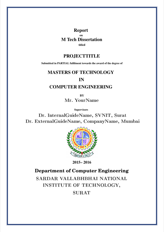 SVNITMTechReport preview