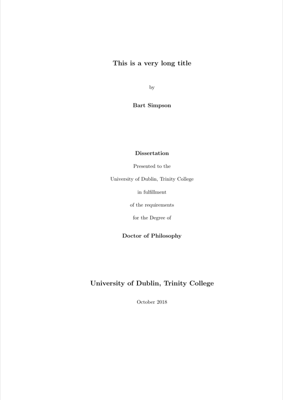 Tcd Phd Thesis preview