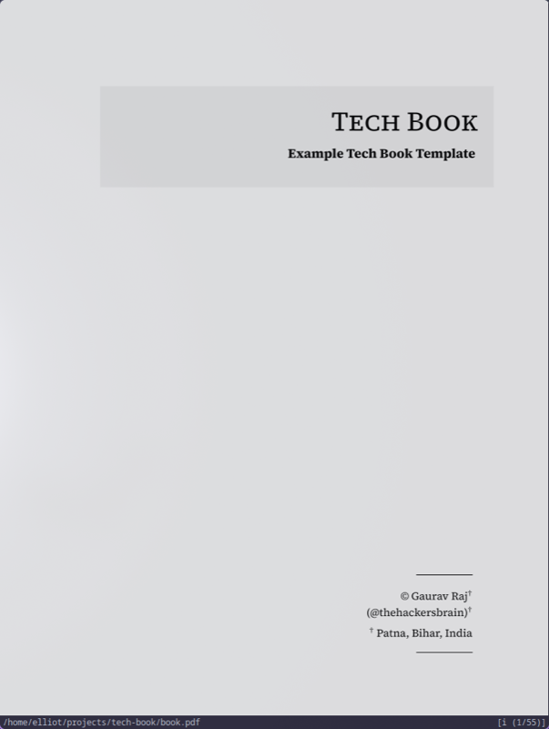 Tech Book preview