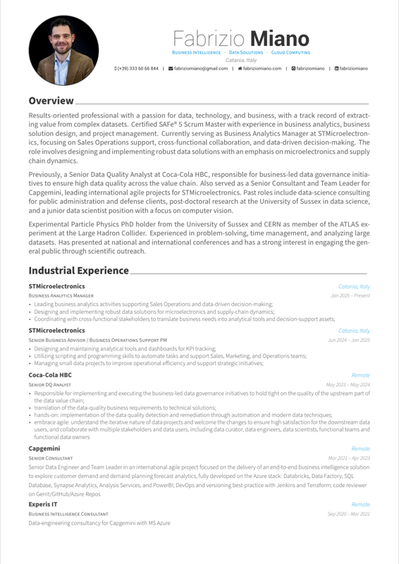Cv preview