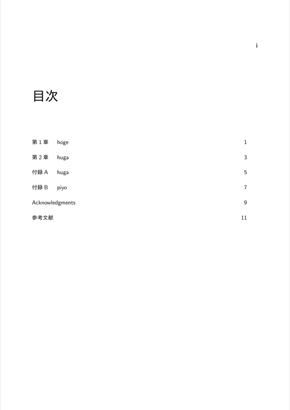 TeX template preview