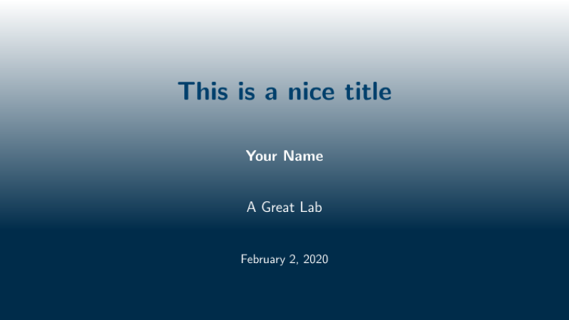 Templates preview