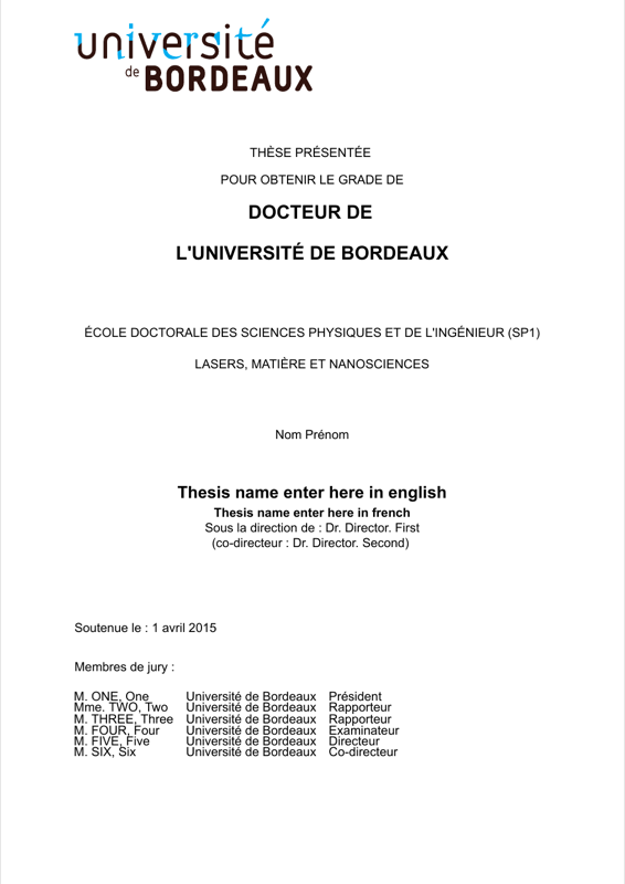Thesis Bordeaux preview