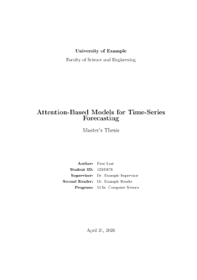 Master's Thesis preview