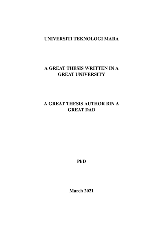 Uitmthesis preview