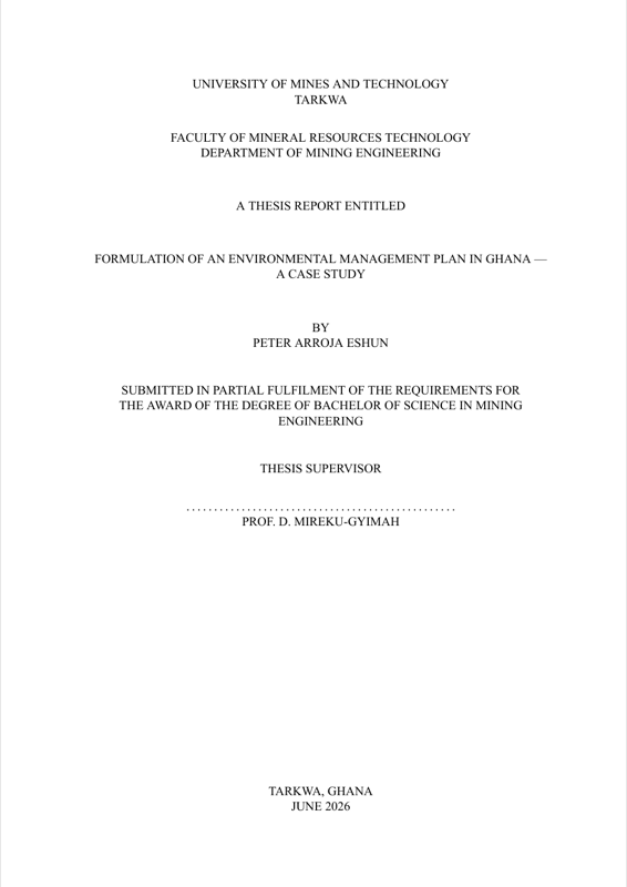 Umat Thesis Guide preview