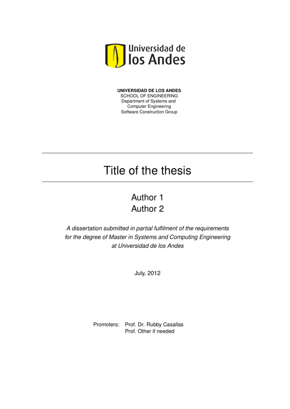 Uniandes Thesis . preview