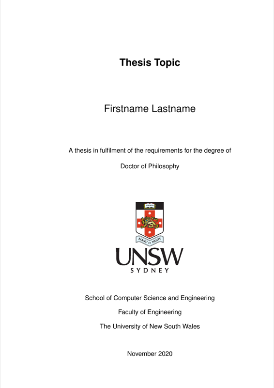 UNSW Thesis preview