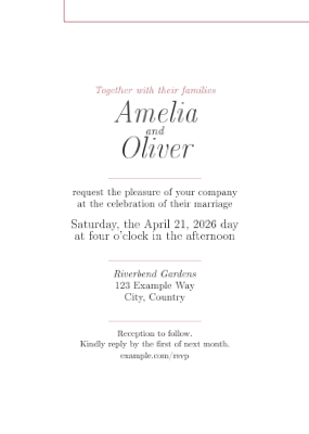 Wedding Invitation preview