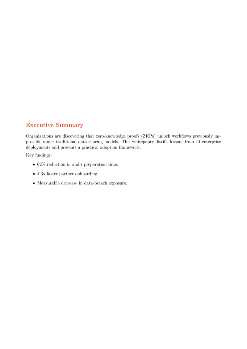 Corporate Whitepaper preview